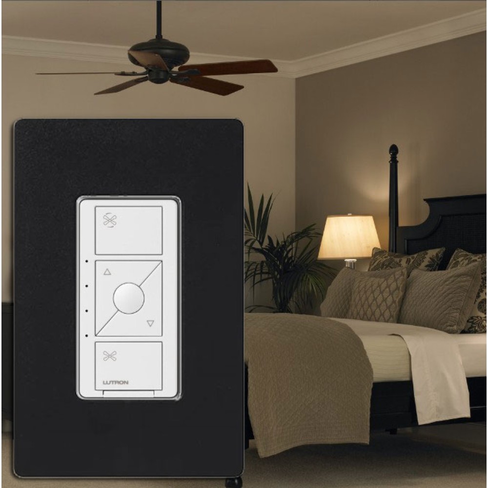 Wallplate Lutron 1 Gang Black Glossy - CW-1-BL