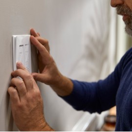 Wallplate Lutron 2 Gang White Glossy - CW-2-WH